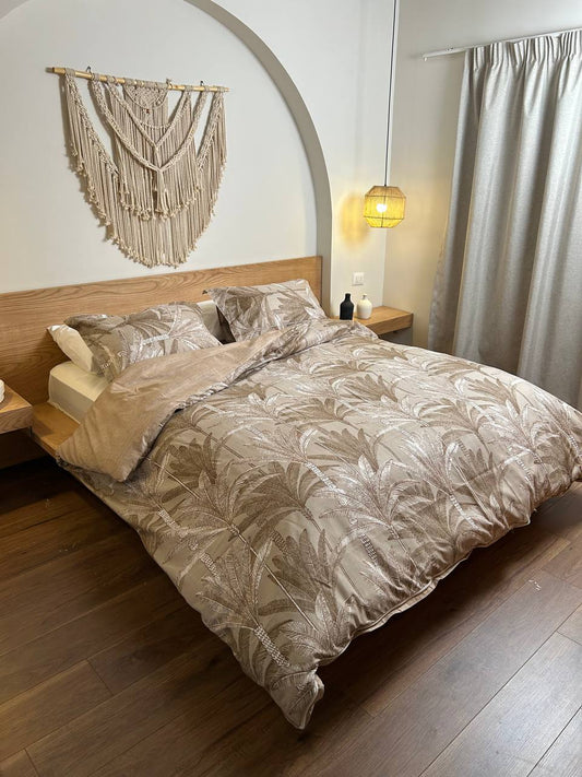 SAND PALM cotton duvet cover