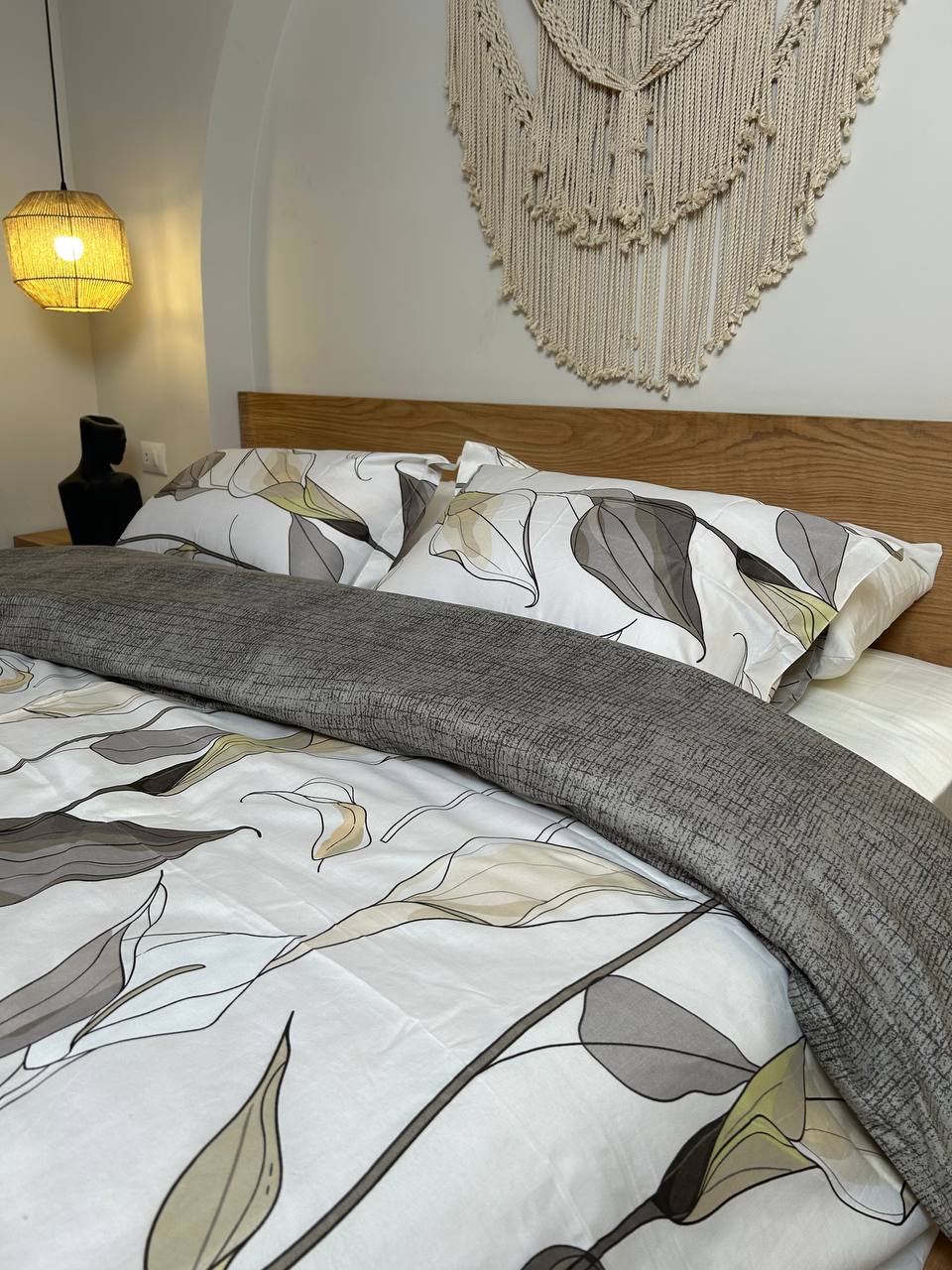 GREY BREEZE cotton duvet cover