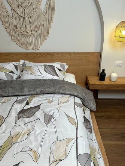 GREY BREEZE cotton duvet cover