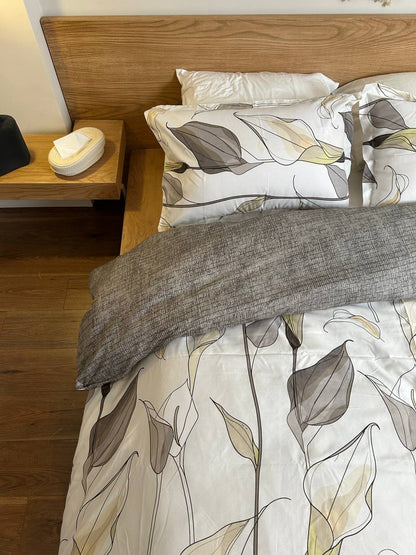 GREY BREEZE cotton duvet cover