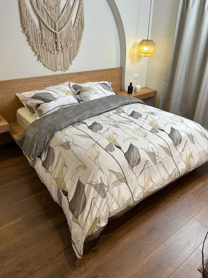 GREY BREEZE cotton duvet cover