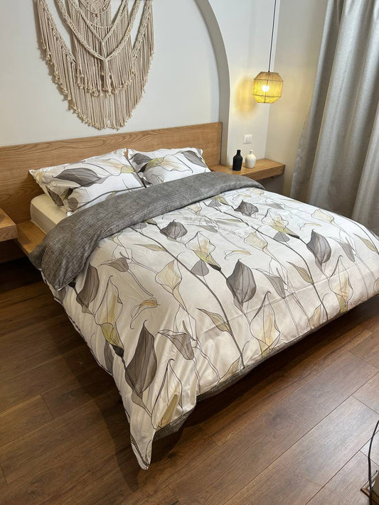 GREY BREEZE cotton duvet cover