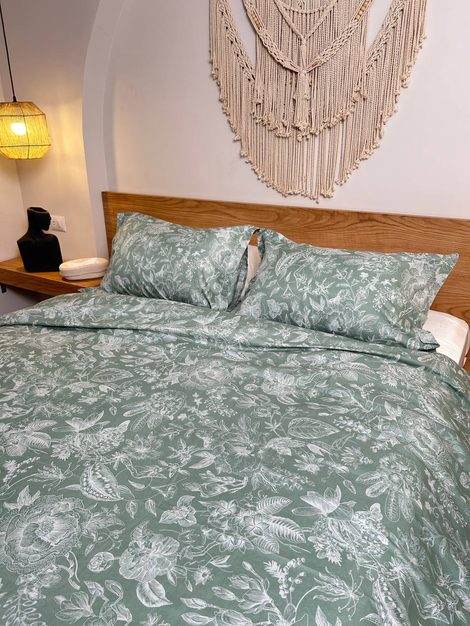 MINTY HAZE cotton duvet cover