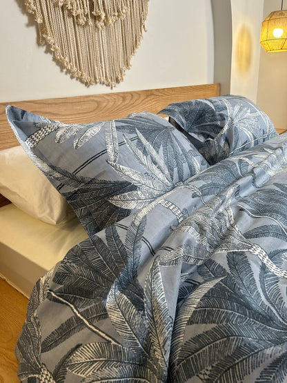 NIGHT PALM cotton duvet cover