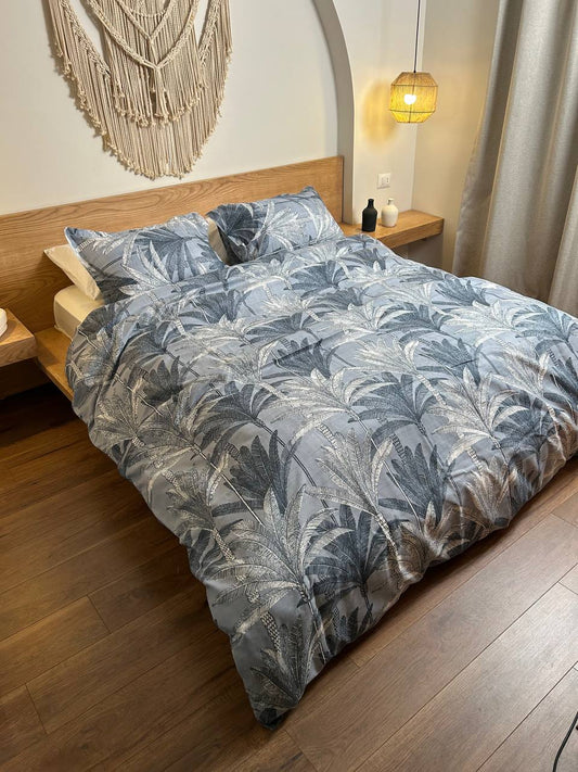 NIGHT PALM cotton duvet cover