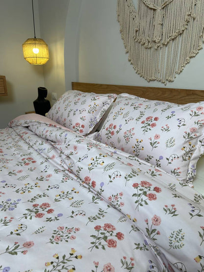 STRAWBERRY BLOOM cotton duvet cover