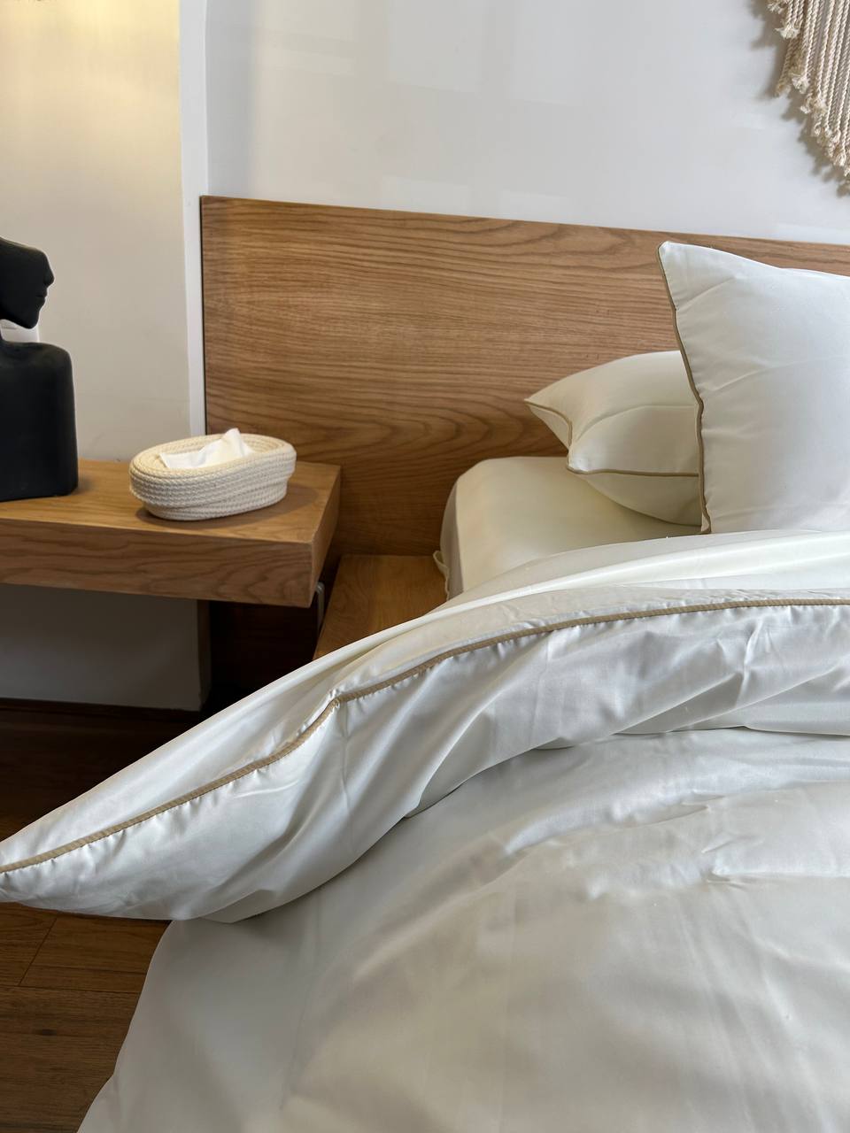 CREAM silky cotton duvet cover