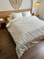CREAM silky cotton duvet cover