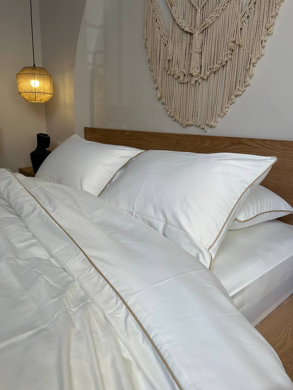 CREAM silky cotton duvet cover