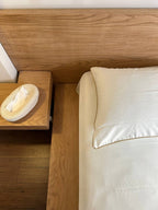 CREAM cordon silky cotton bedsheet