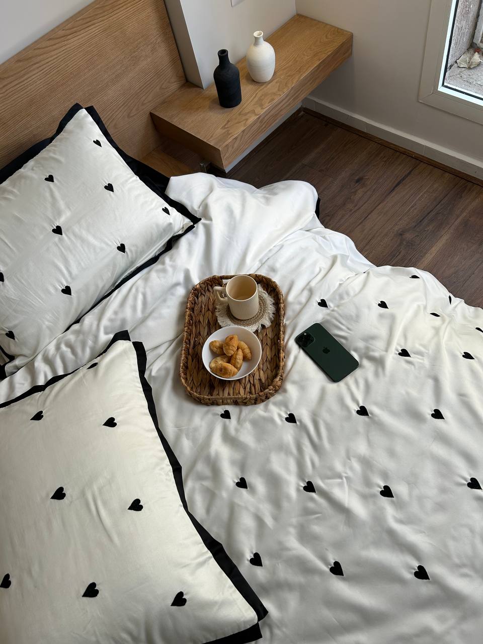 STAY IN BED silky cotton duvet cover