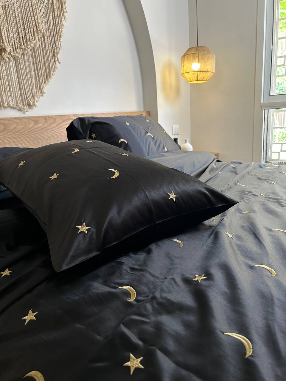 MOONLIT silky cotton duvet cover