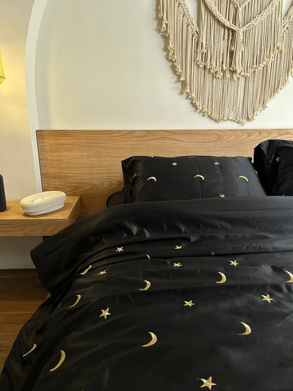 MOONLIT silky cotton duvet cover