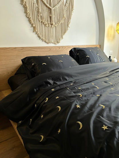 MOONLIT silky cotton duvet cover