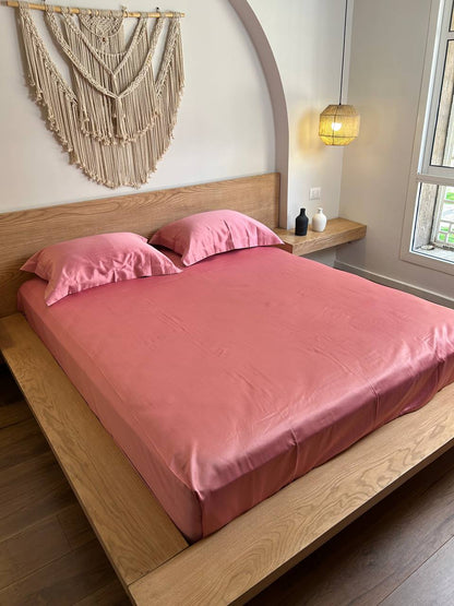 WATERMELON oxford silky cotton bedsheet