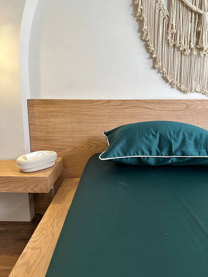 EMERALD cordon silky cotton bedsheet