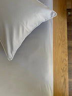 GREY cordon silky cotton bedsheet