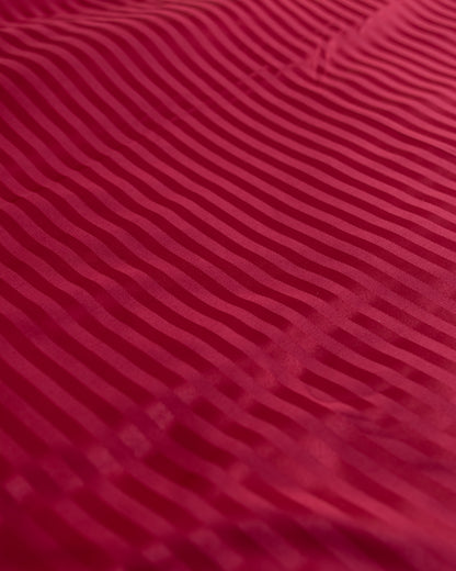CRIMSON stripe duvet cover