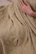GOLDEN DIAMOND Woven Throw Blanket
