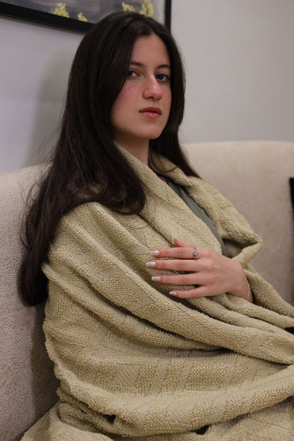 GOLDEN DIAMOND Jacquard Throw Blanket