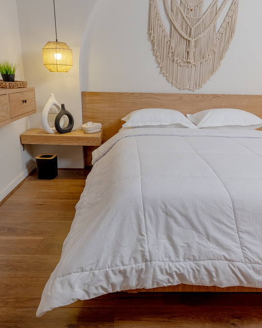 WHITE Soft Fiber Summer Duvet