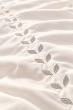 EVERLEAF Embroidered Premium Cotton Bedsheet