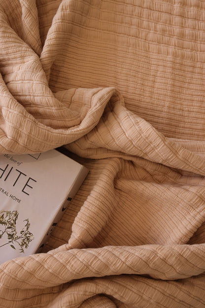 SANDY ELITE Washed Cotton Throw Blanket