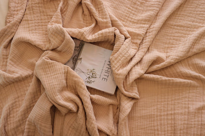 SANDY ELITE Washed Cotton Throw Blanket