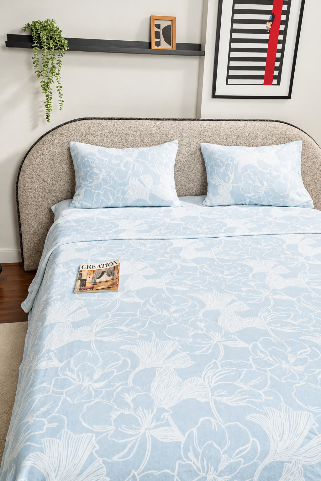 FLORENZA Colorful Flannel Bedsheet Set