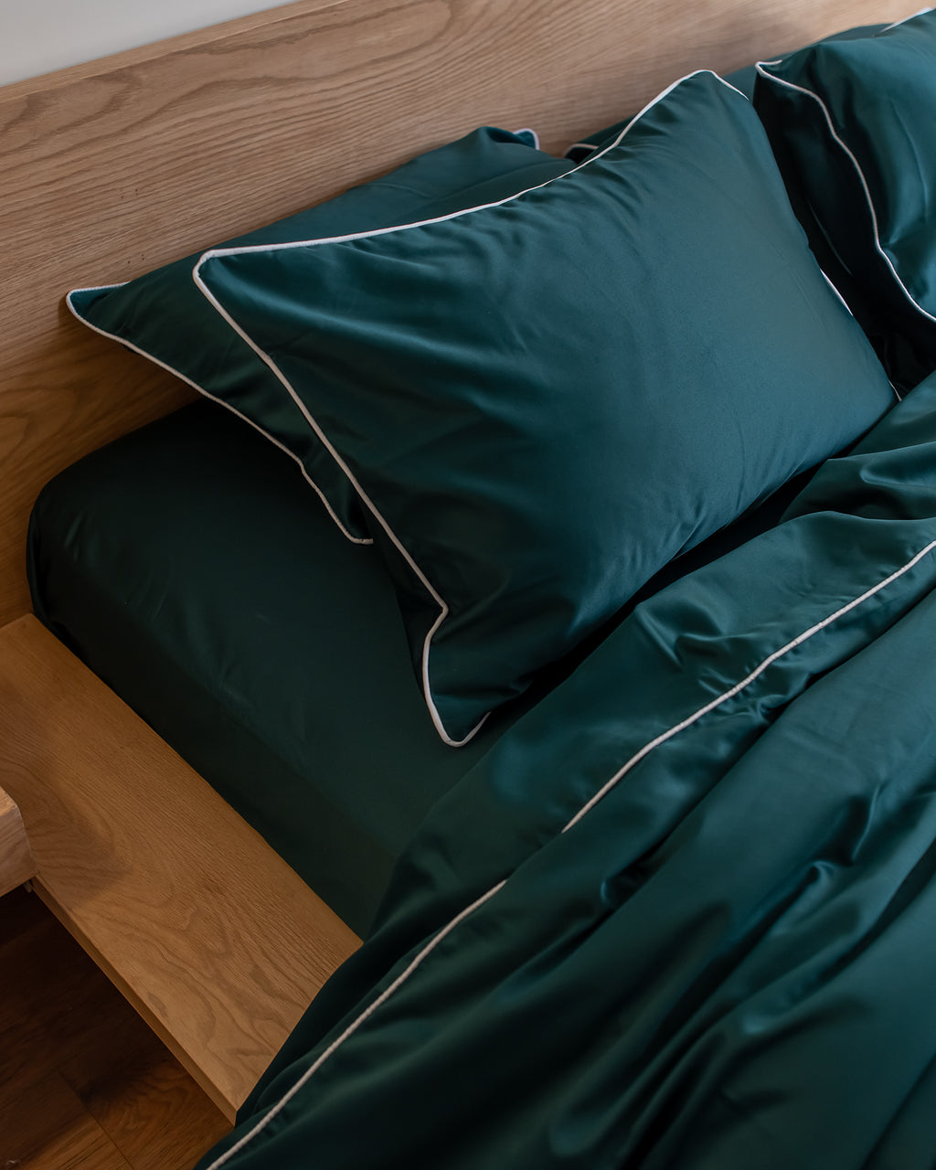 EMERALD silky cotton duvet cover