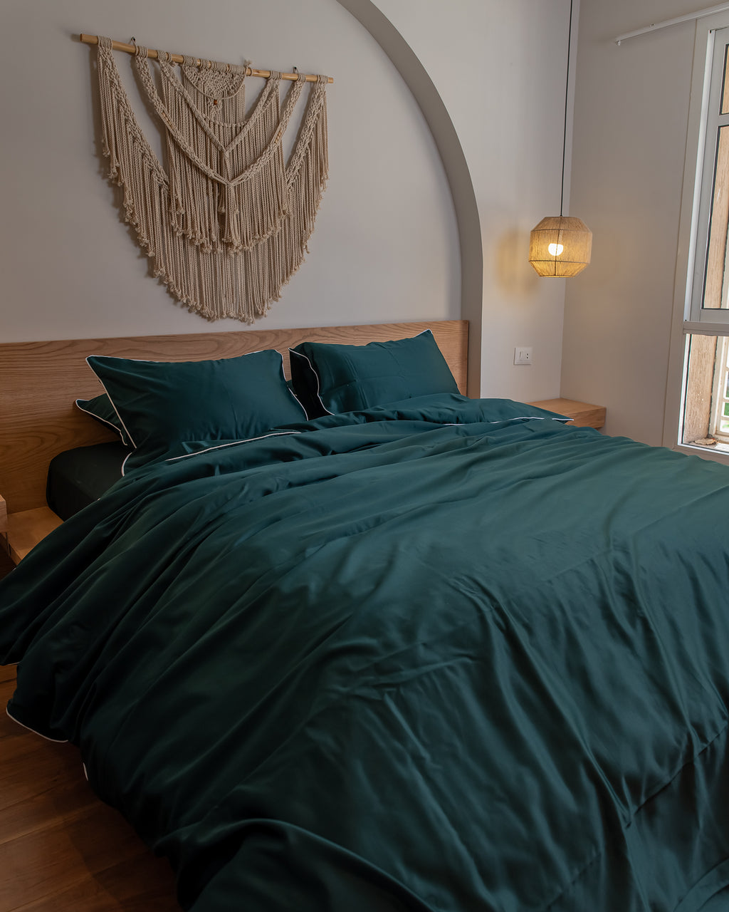 EMERALD silky cotton duvet cover