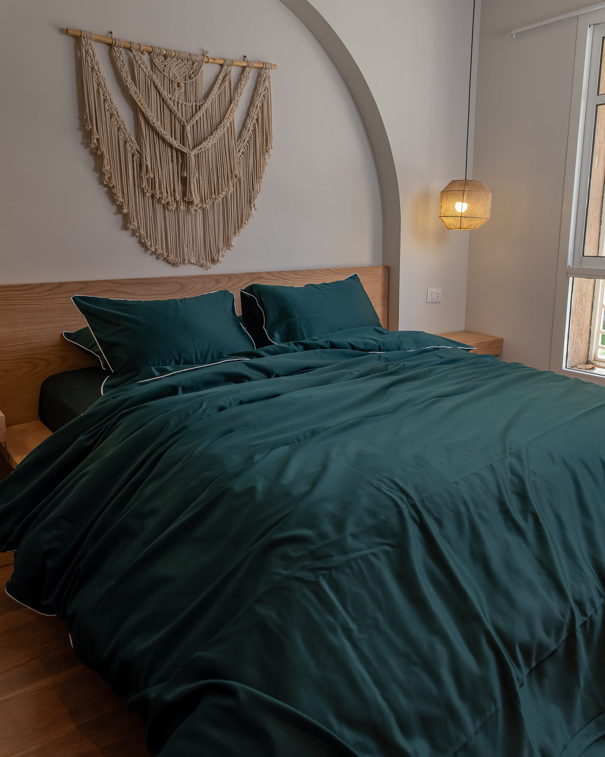 EMERALD silky cotton duvet cover