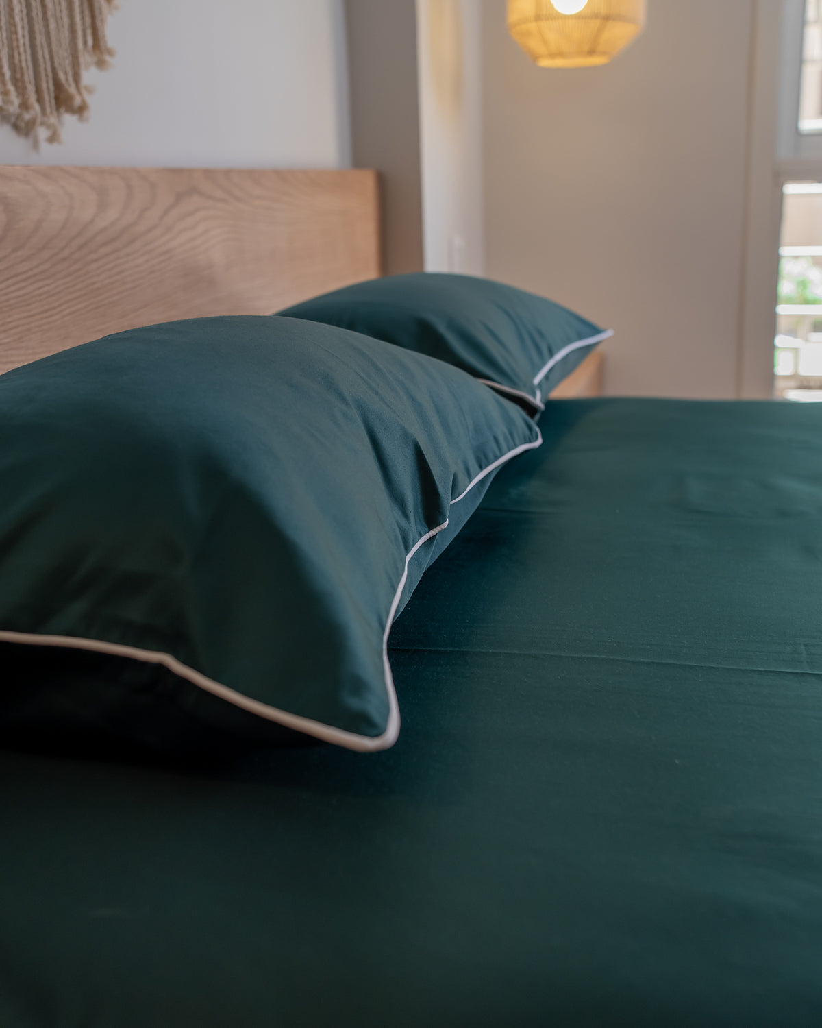 EMERALD cordon silky cotton bedsheet