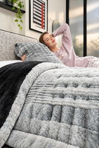 SLATE ZARINA Fur Duvet