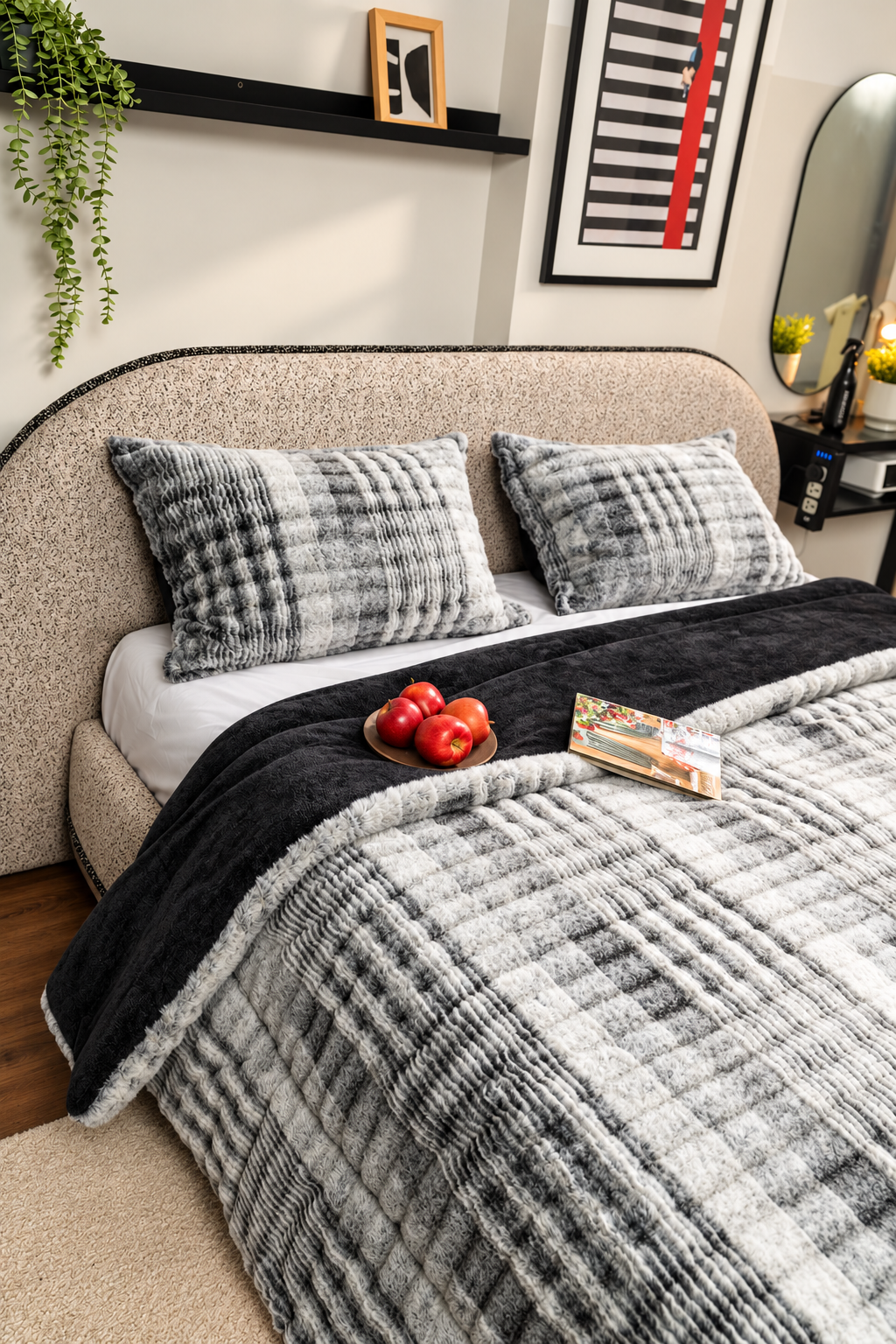 SLATE ZARINA Fur Duvet