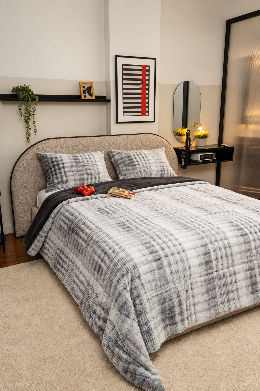SLATE ZARINA Fur Duvet