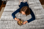 SLATE ZARINA Fur Duvet