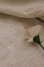 WHITE PALACE Crinkle Cotton Throw Blanket