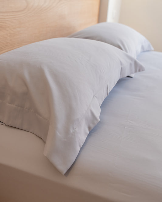 GREY oxford silky cotton bedsheet