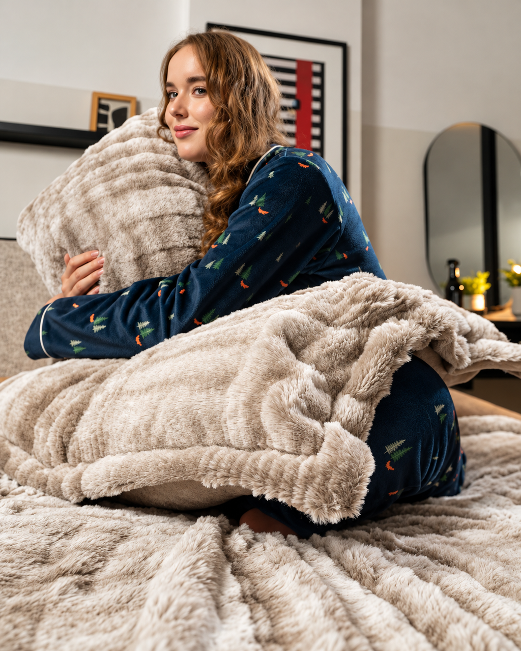 IVORY ZARINA Fur Duvet