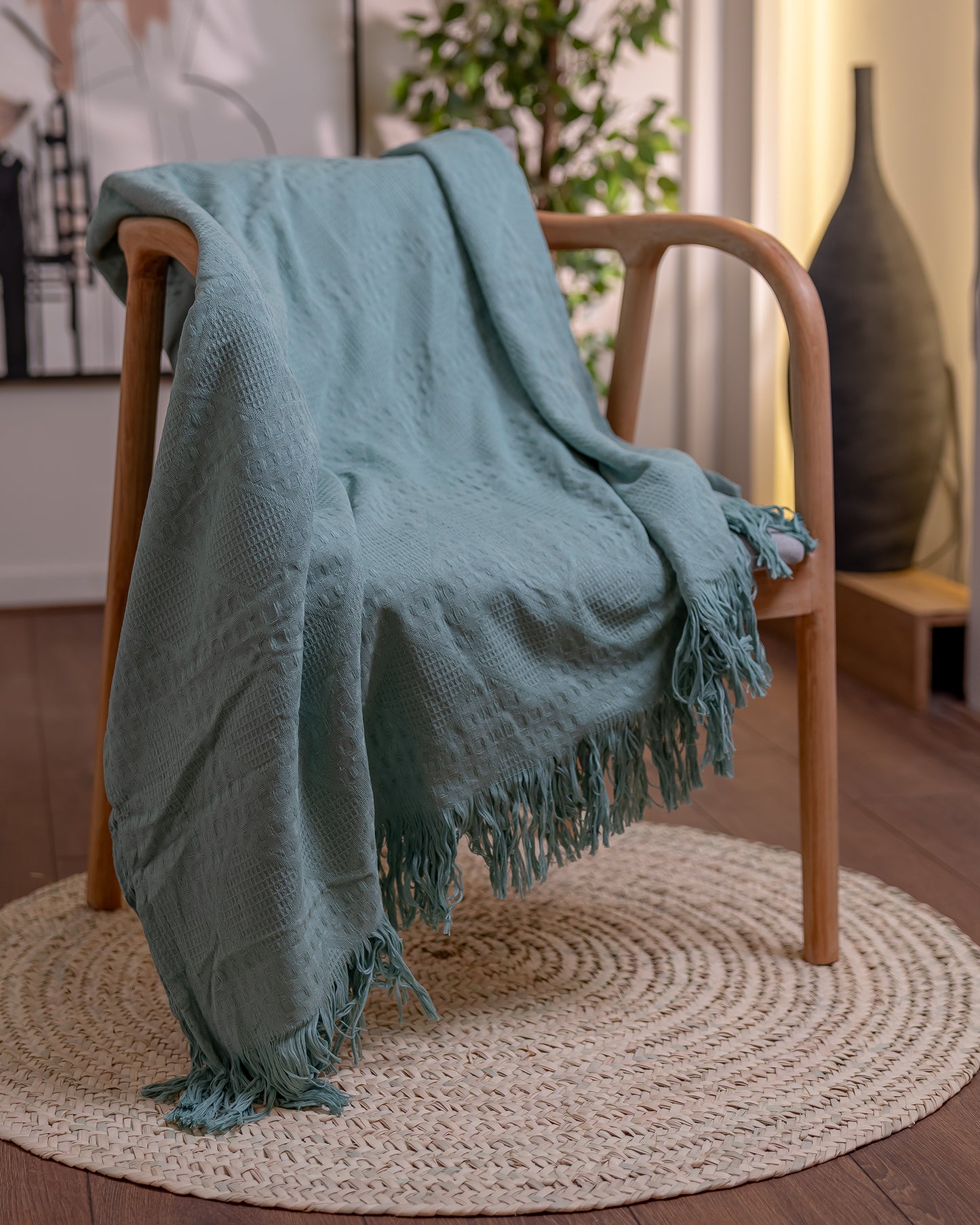 OLIVE Becca Cotton Throw Blanket