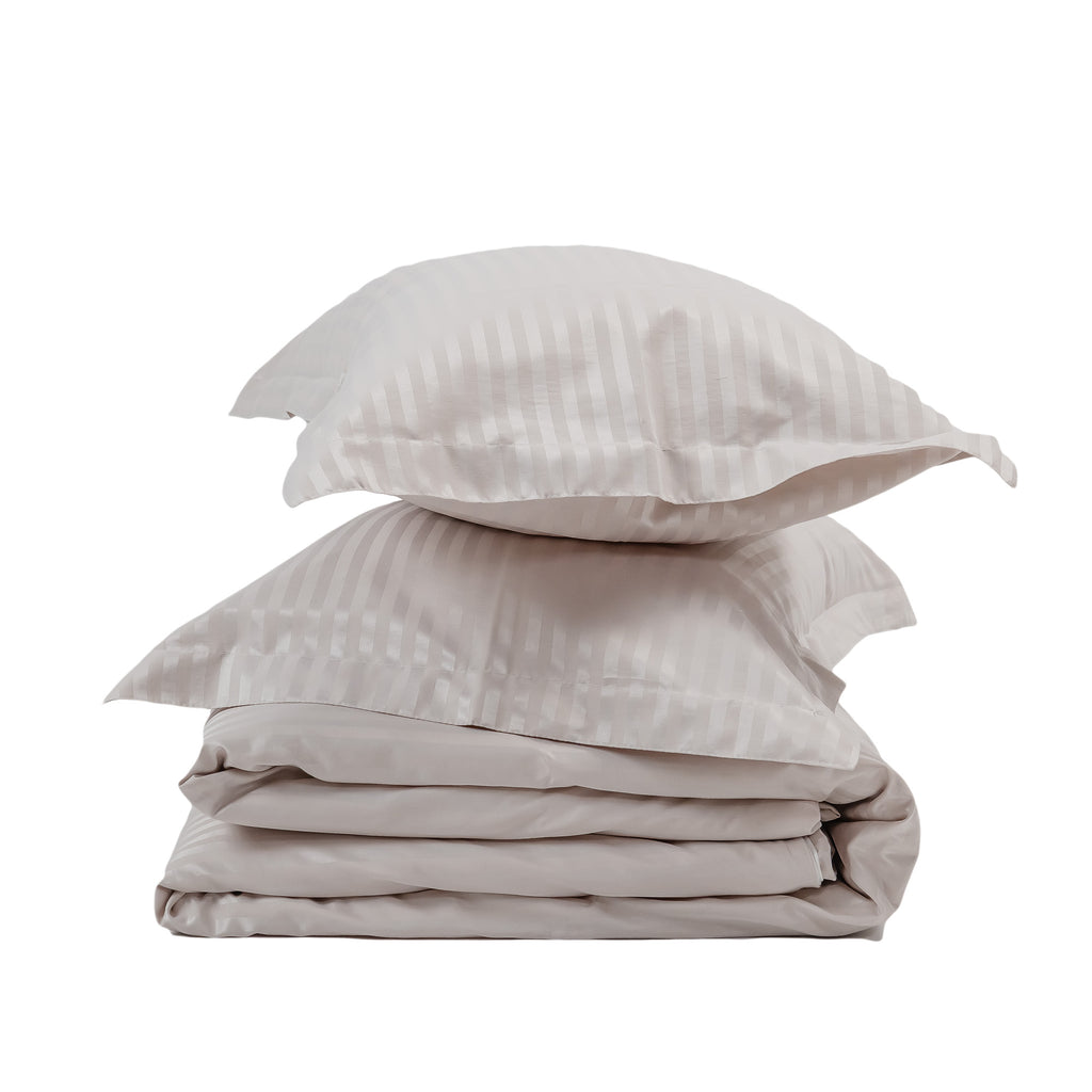 CHAMPAGNE stripe duvet cover
