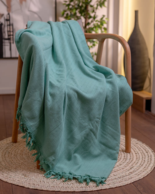 MINT Turkish Cotton Throw Blanket