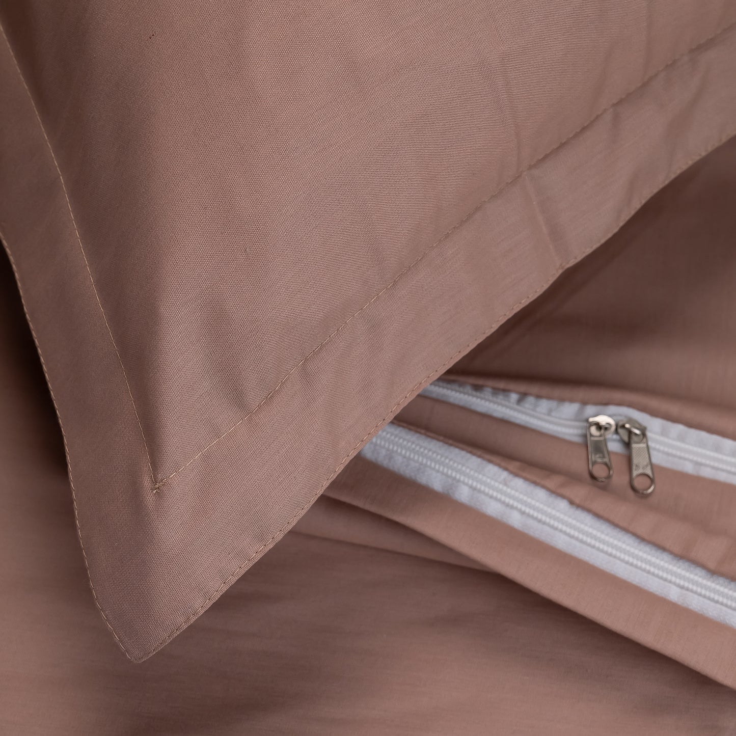 ROSY BROWN cotton duvet cover
