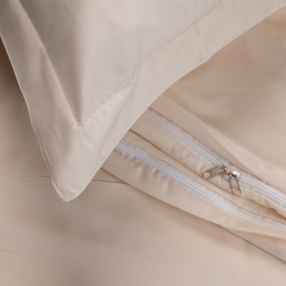 BEIGE cotton duvet cover