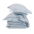 ICE BLUE stripe duvet cover