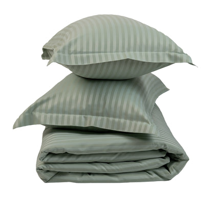 PISTACHIO stripe duvet cover