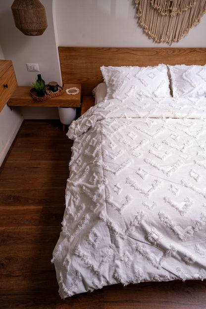 WHITE TULU kettan summer duvet bridal set