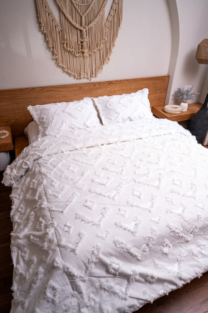 WHITE TULU kettan summer duvet bridal set