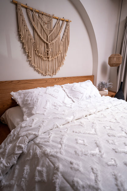 WHITE TULU kettan summer duvet bridal set